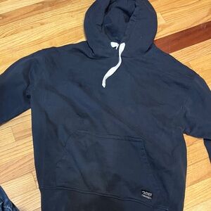 Champion Black Hoodie with White Accent